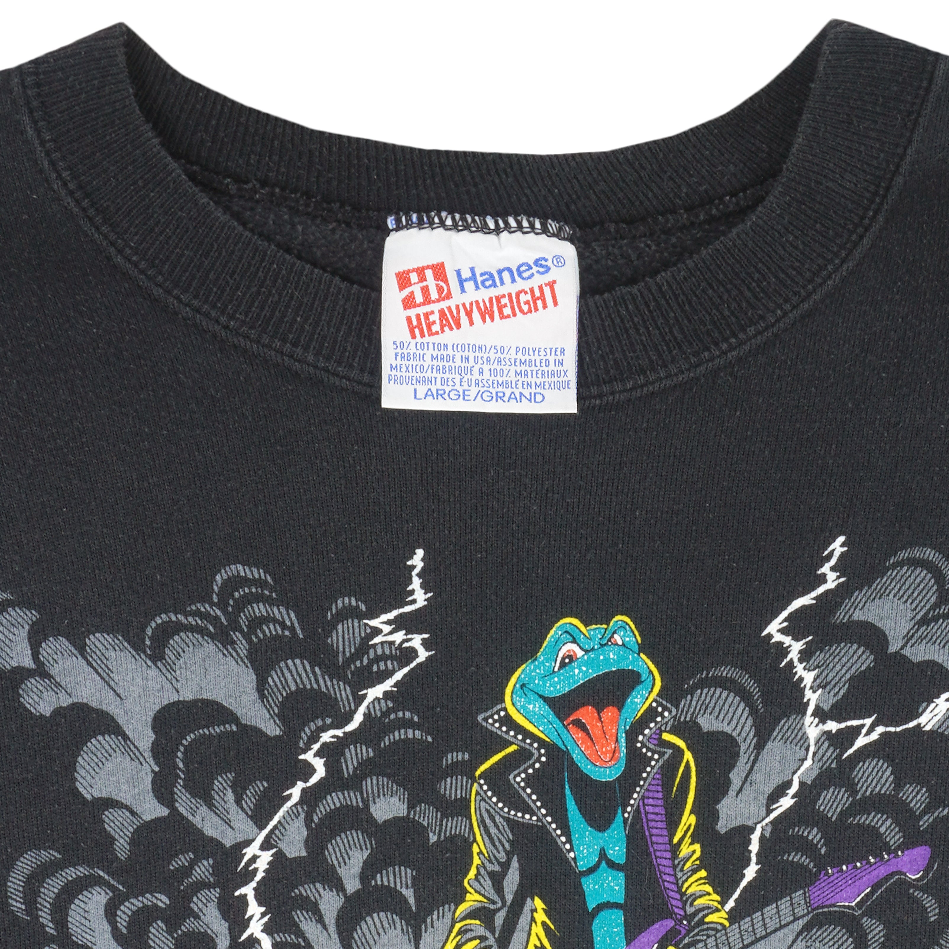 Vintage - WEBN Rock Radio Station Crew Neck Sweatshirt 1990s Large Vintage Retro