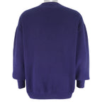 Budweiser (Defoor) - Blue Bud World Crew Neck Sweatshirt 1990s X-Large Vintage Retro