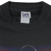 NFL (Lee) - Black St. Louis Rams Big Logo T-Shirt 2001 Large Vintage Retro Football