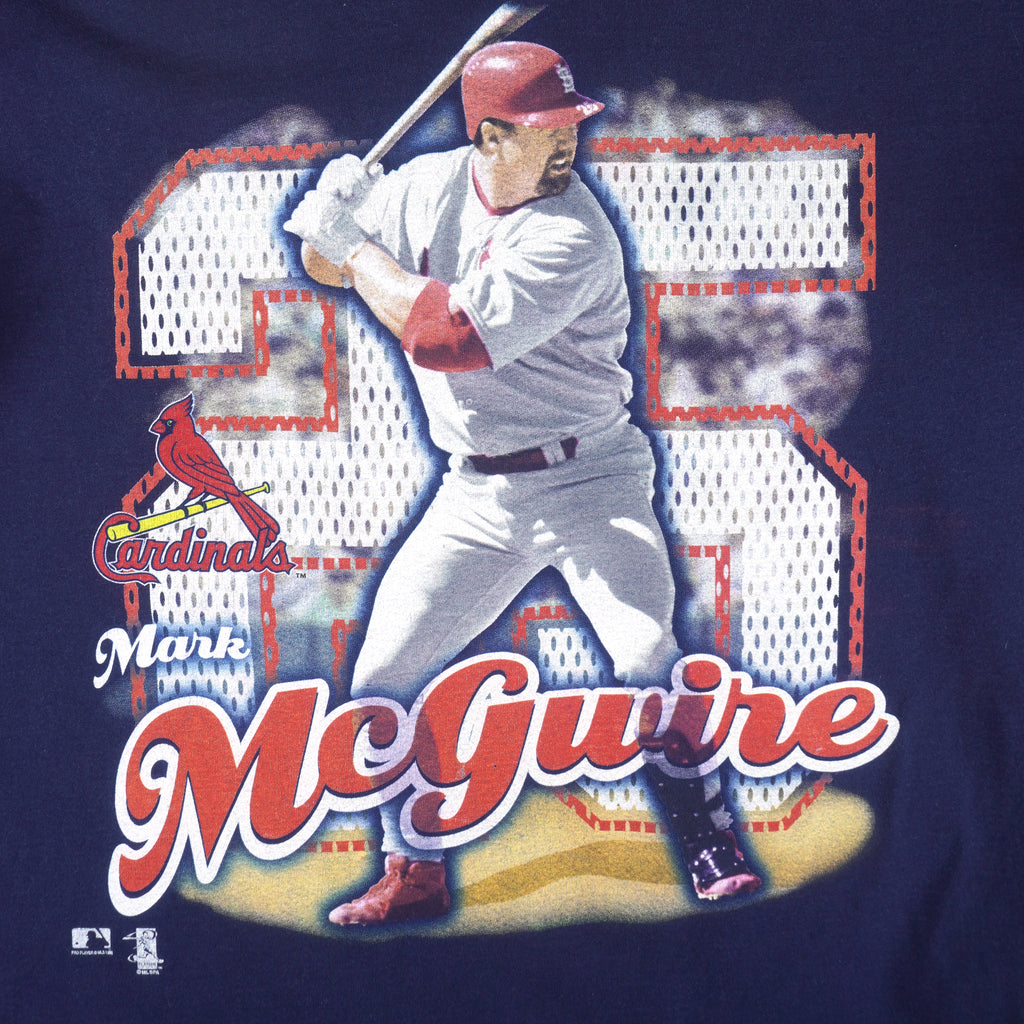 MLB (Pro Player) - St. Louis Cardinals Mark McGwire T-Shirt 1990s X-Large Vintage Retro Baseball