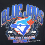 MLB (Trench) - Blue jays Big Logo Champions T-Shirt 1993 Large Vintage Retro Baseball