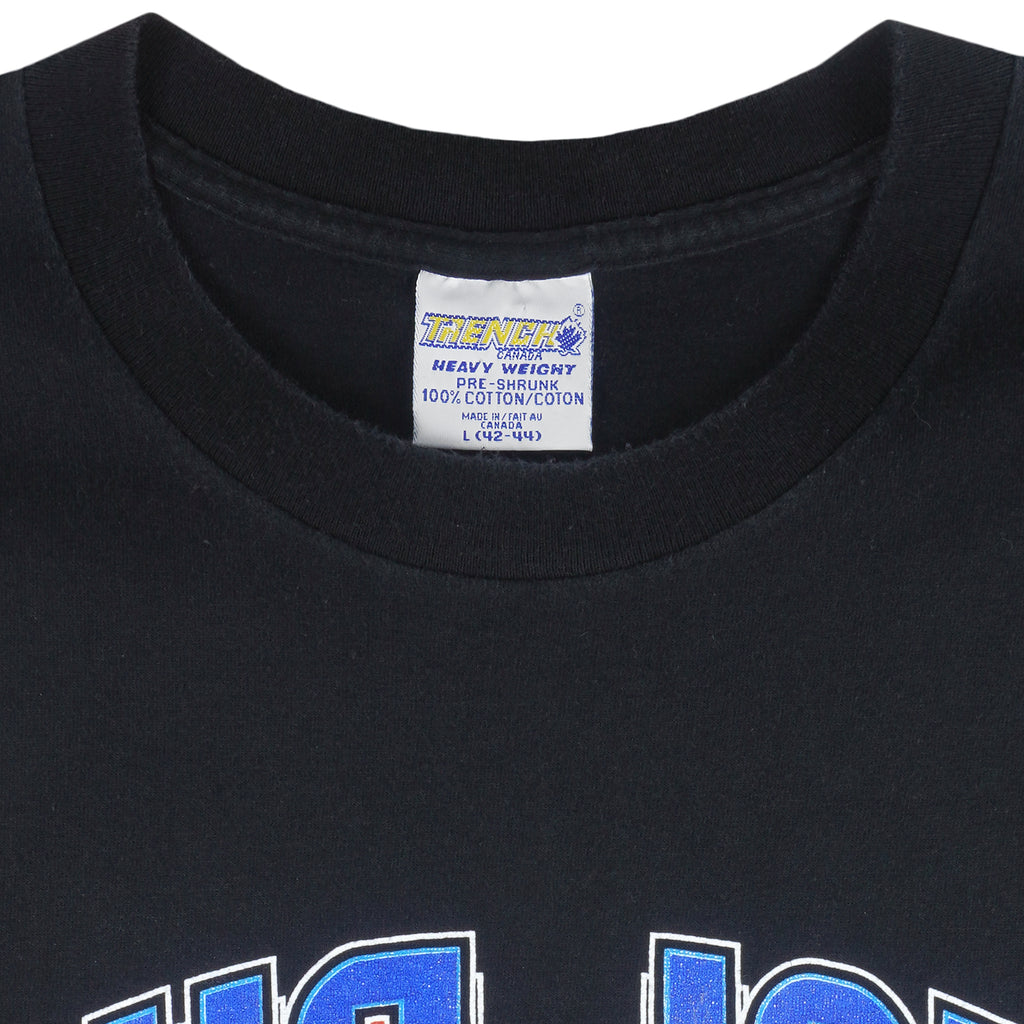 MLB (Trench) - Blue jays Big Logo Champions T-Shirt 1993 Large Vintage Retro Baseball