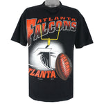 NFL (Magic Johnson Ts) - Atlanta Falcons Spell-Out T-Shirt 1994 Large Vintage Football
