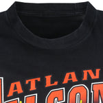 NFL (Magic Johnson Ts) - Atlanta Falcons Spell-Out T-Shirt 1994 Large Vintage Football
