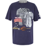 MLB (Nutmeg) - New York Yankees Locker Room Single Stitch T-Shirt 1990s X-Large