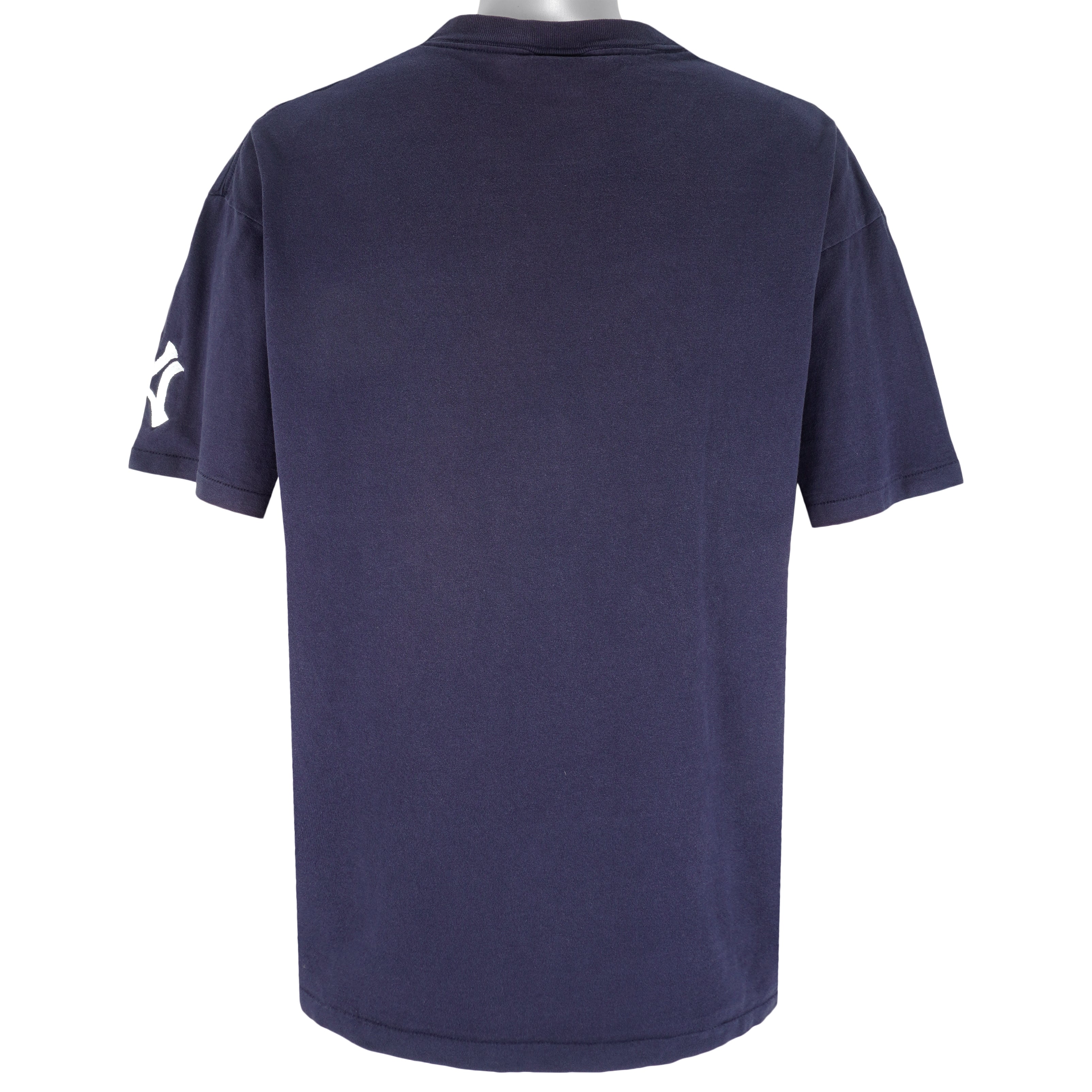MLB (Nutmeg) - New York Yankees Single Stitch T-Shirt 1990s X-Large Vintage Retro Baseball