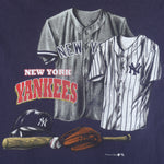 MLB (Nutmeg) - New York Yankees Single Stitch T-Shirt 1990s X-Large Vintage Retro Baseball