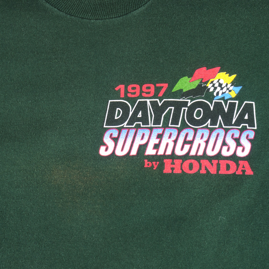 Vintage - Daytona Supercross by Honda T-Shirt 1997 Large Vintage Retro