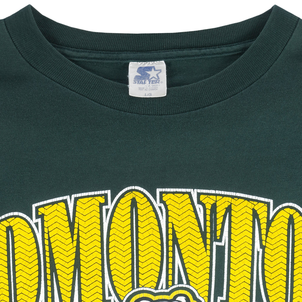 Starter - Edmonton Eskimos Football Club Single Stitch T-Shirt 199ุุ6 Large Vintage Retro Football