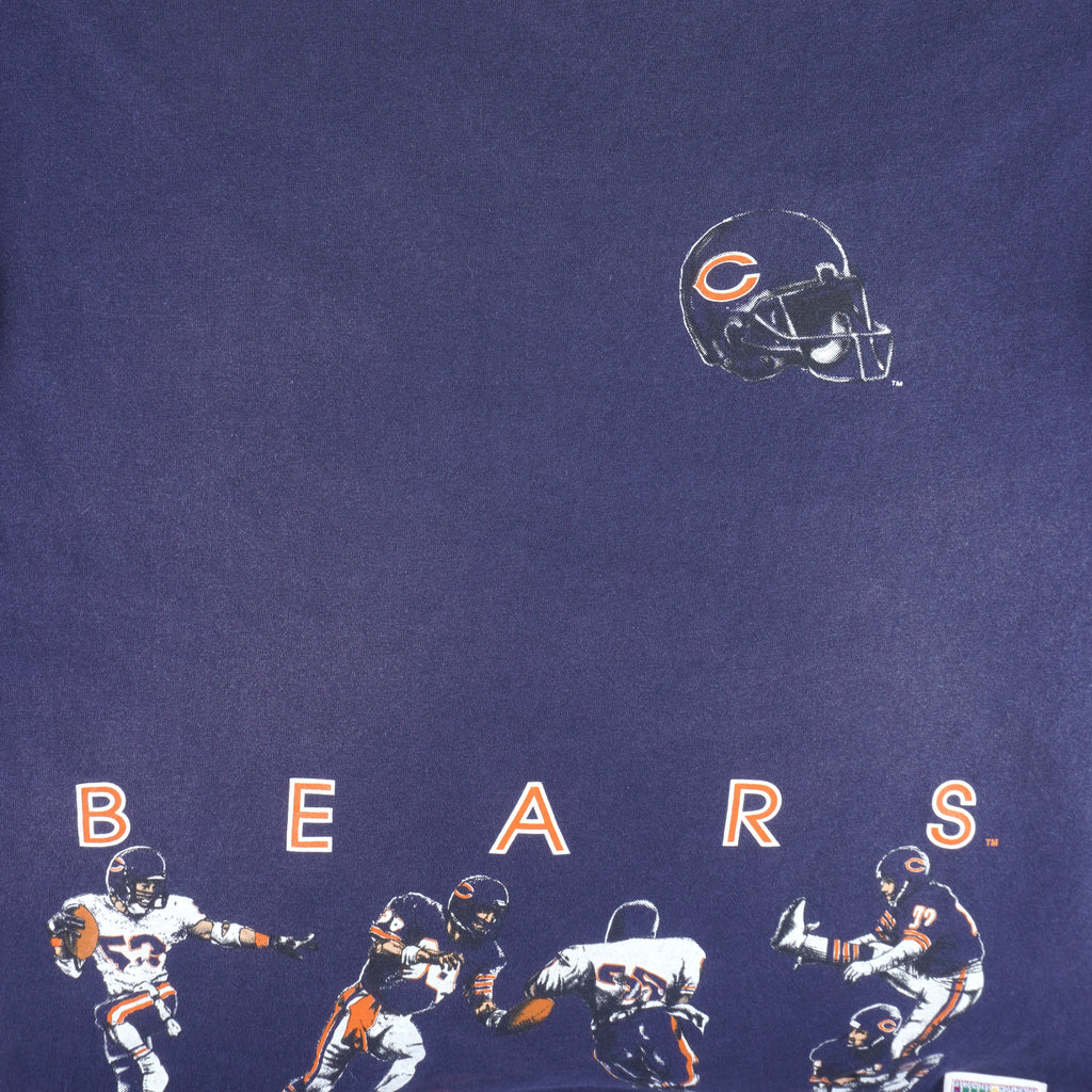 NFL (Nutmeg) - Chicago Bears Players Single Stitch T-Shirt 1993 Large Vintage Retro Football
