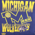 NCAA (Wauldron) - Michigan Wolverines Single Stitch T-Shirt 1990s X-Large Vintage Retro Football College