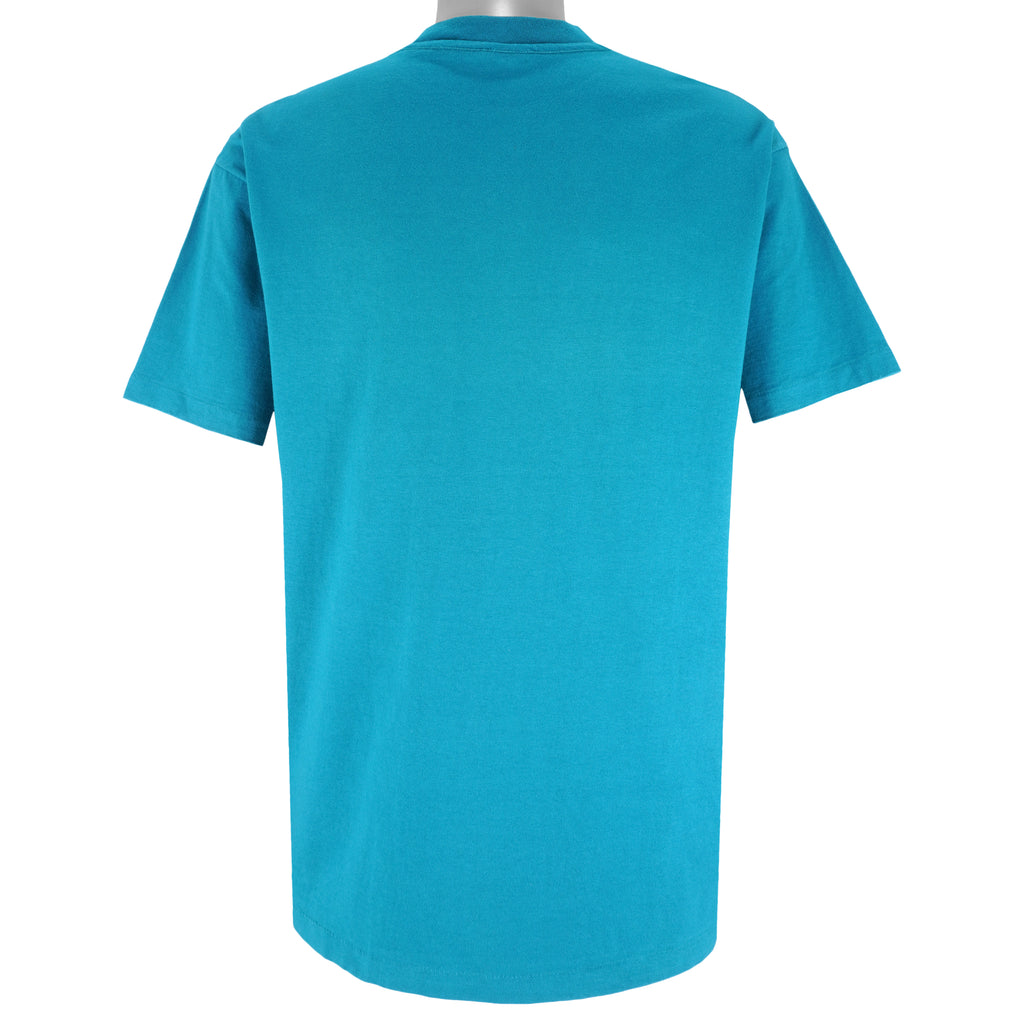 NHL - Blue San Jose Sharks Single Stitch T-Shirt 1990s X-Large Vintage Retro Hockey
