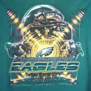 NFL (Lee) - Philadelphia Eagles Helmet T-Shirt 1990s Large Vintage Retro Football