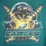 NFL (Lee) - Philadelphia Eagles Helmet T-Shirt 1990s Large Vintage Retro Football