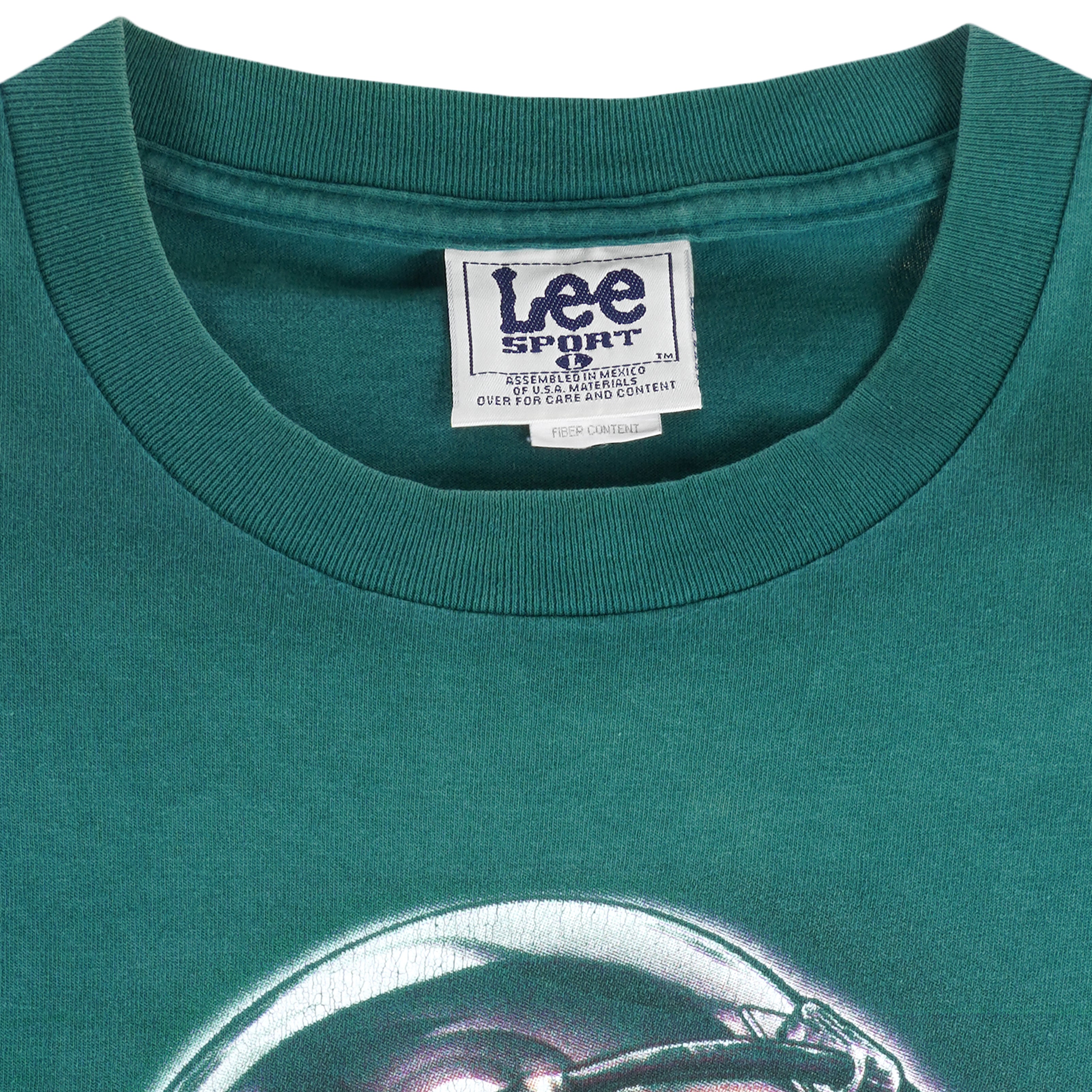 NFL (Lee) - Philadelphia Eagles Helmet T-Shirt 1990s Large Vintage Retro Football
