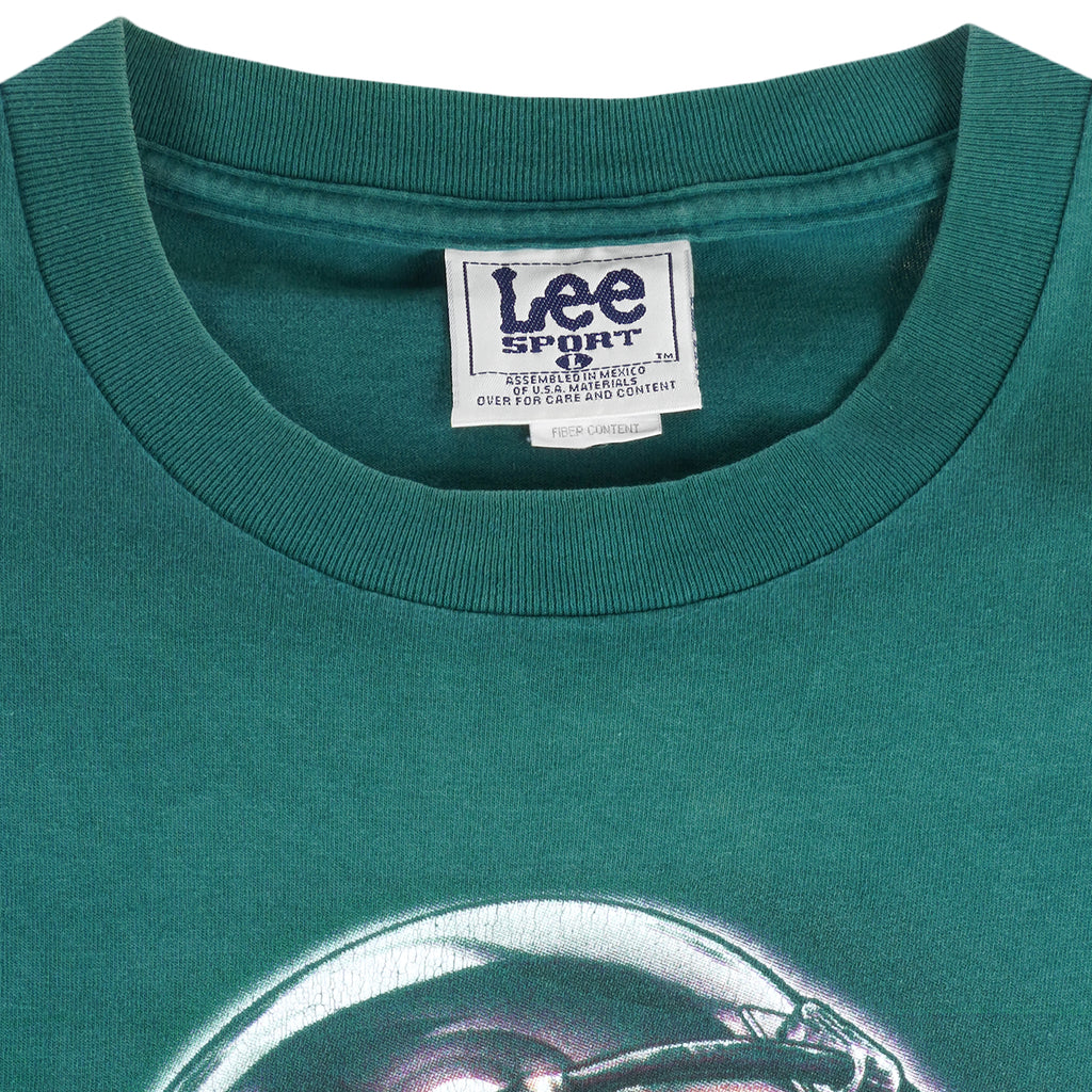 NFL (Lee) - Philadelphia Eagles Helmet T-Shirt 1990s Large Vintage Retro Football