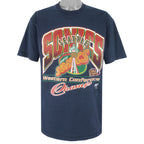 NBA (League Leader) - Seattle SuperSonics Western Conference Champs T-Shirt 1996 Large Vintage Retro Basketball