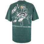 Vintage (And 1) - Green Baller for Life Basketball T-Shirt 1990s X-Large Vintage Retro