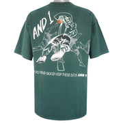 Vintage (And 1) - Green Baller for Life Basketball T-Shirt 1990s X-Large Vintage Retro