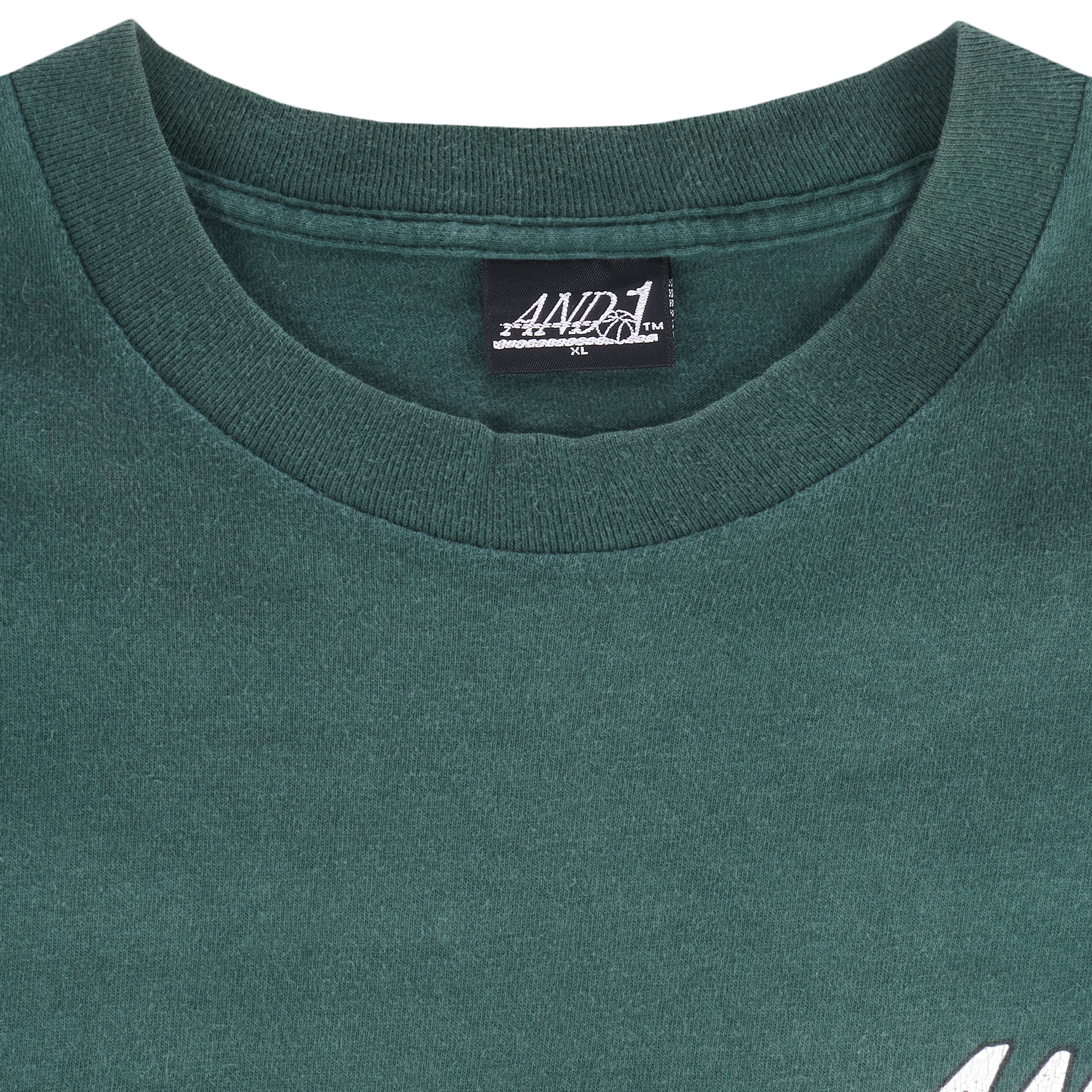 Vintage (And 1) - Green Baller for Life Basketball T-Shirt 1990s X-Large Vintage Retro