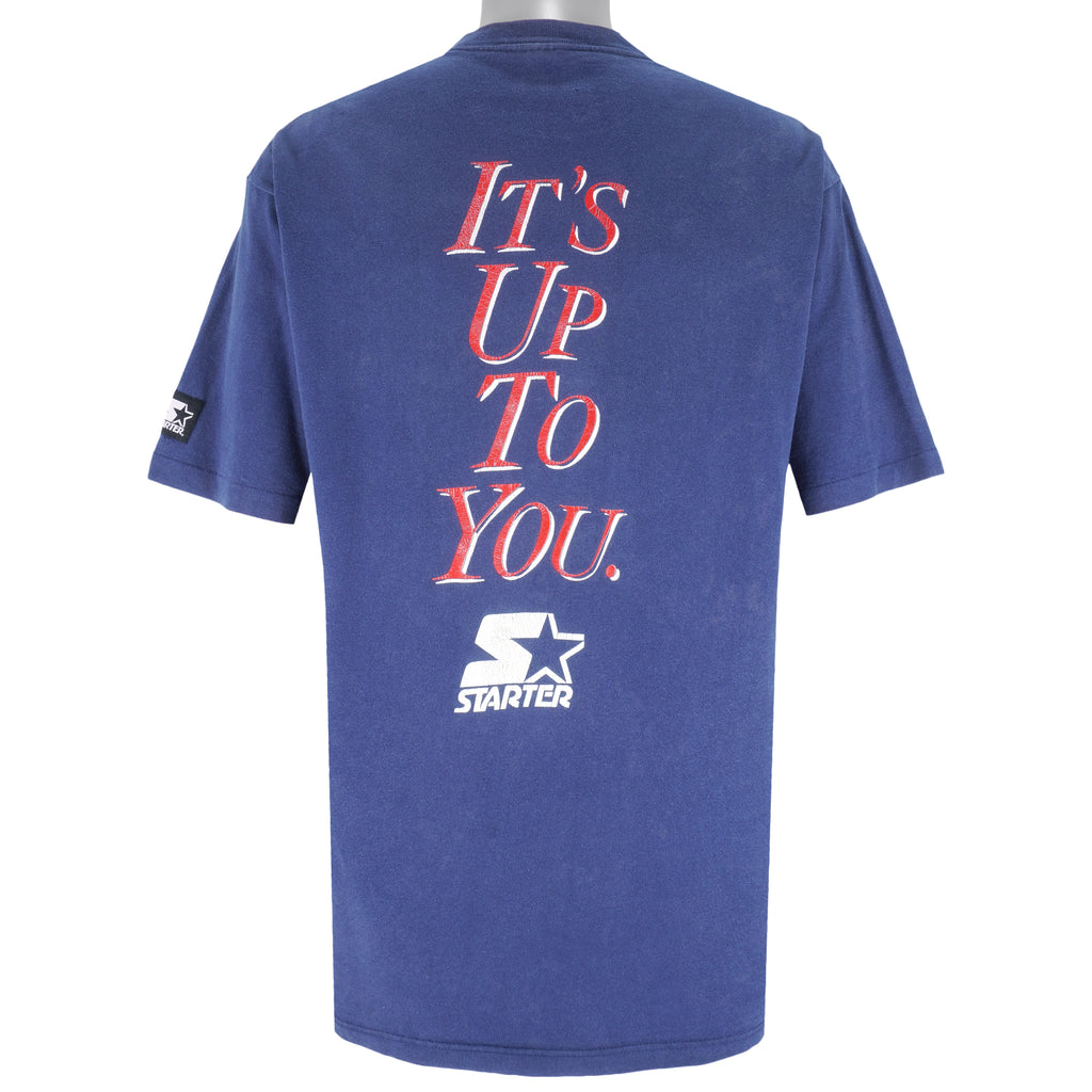 Starter - It's Up To You Single Stitch T-Shirt 1990s Large Vintage Retro