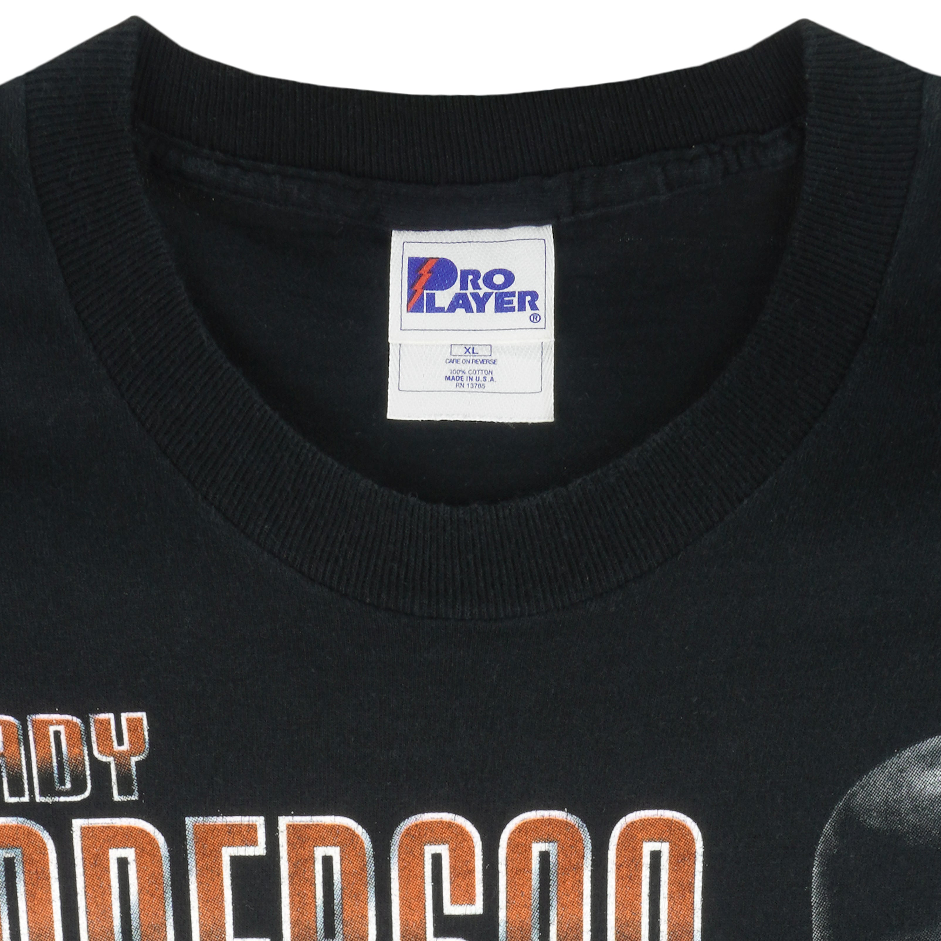 MLB (Pro Player) - Baltimore Orioles Brray Anderson T-Shirt 1990s X-Large Vintage Retro Baseball