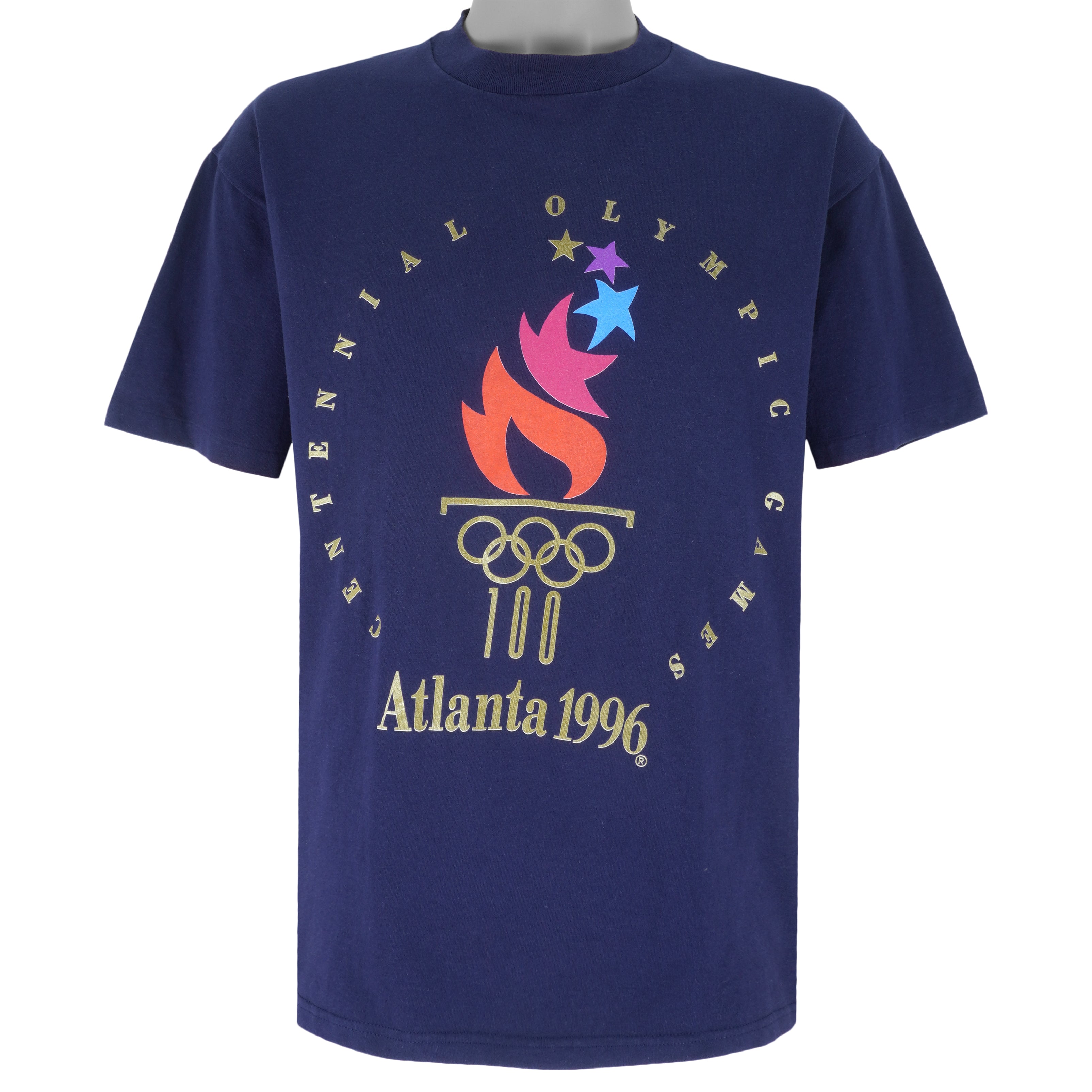 Vintage (Hanes) - Atlanta Olympic Single Stitch T-Shirt 1996 Large Vintage Retro