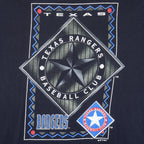 MLB (Competitor) - Texas Rangers Big Logo T-Shirt 1994 X-Large Vintage Retro Baseball