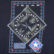 MLB (Competitor) - Texas Rangers Big Logo T-Shirt 1994 X-Large Vintage Retro Baseball