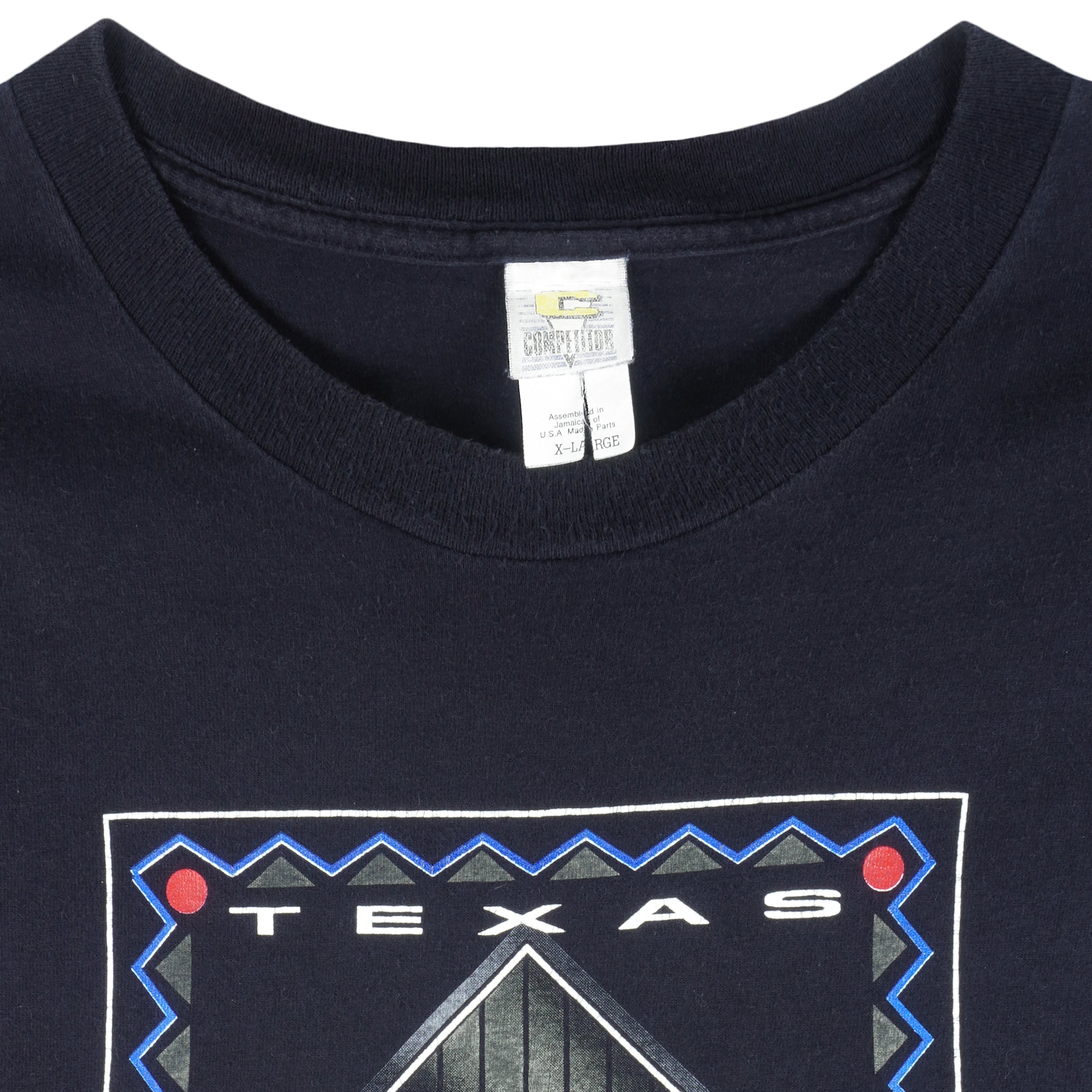 MLB (Competitor) - Texas Rangers Big Logo T-Shirt 1994 X-Large Vintage Retro Baseball