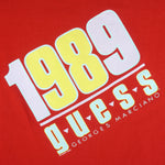Guess - Red Geodes Marciano T-Shirt 1989 Large Vintage Retro