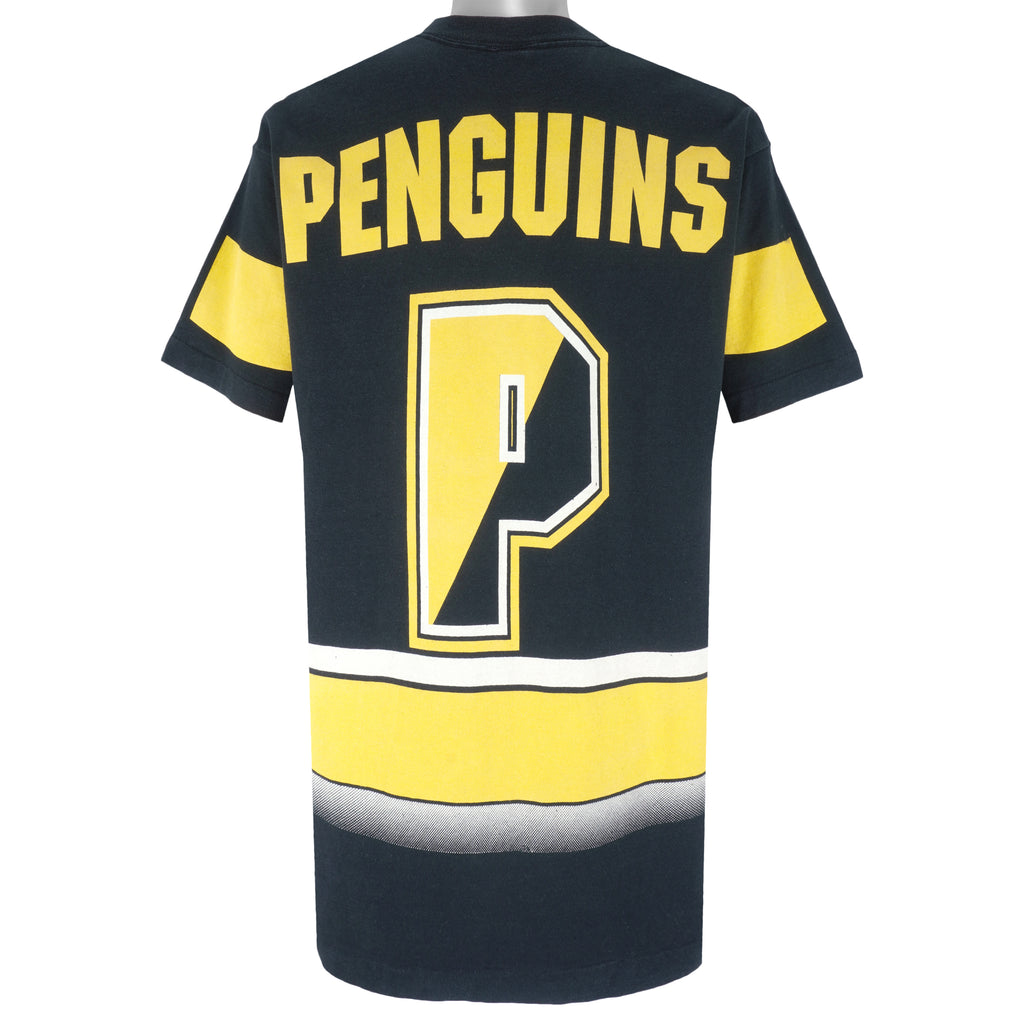  NHL (Salem) - Pittsburgh Penguins Single Stitch T-Shirt 1994 Large Vintage Retro Hockey