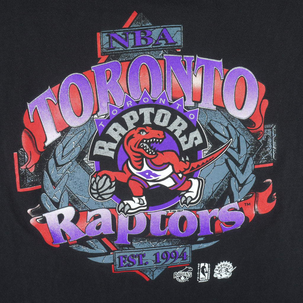 NBA - Toronto Raptors Basketball T-Shirt 1994 X-Large Vintage Retro Basketball