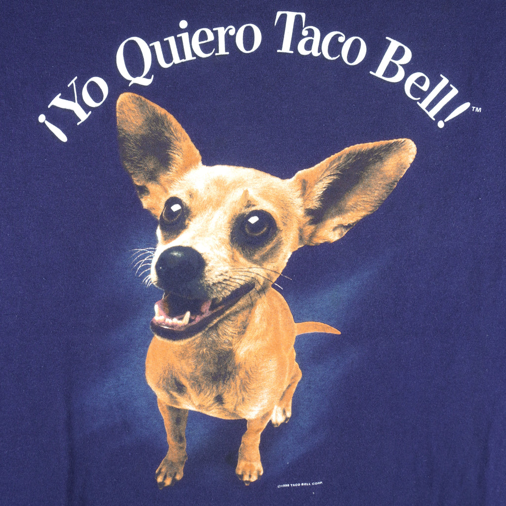 Vintage (Advaiicel) - Yo Quiero Taco Bell T-Shirt 1998 Large Vintage Retro