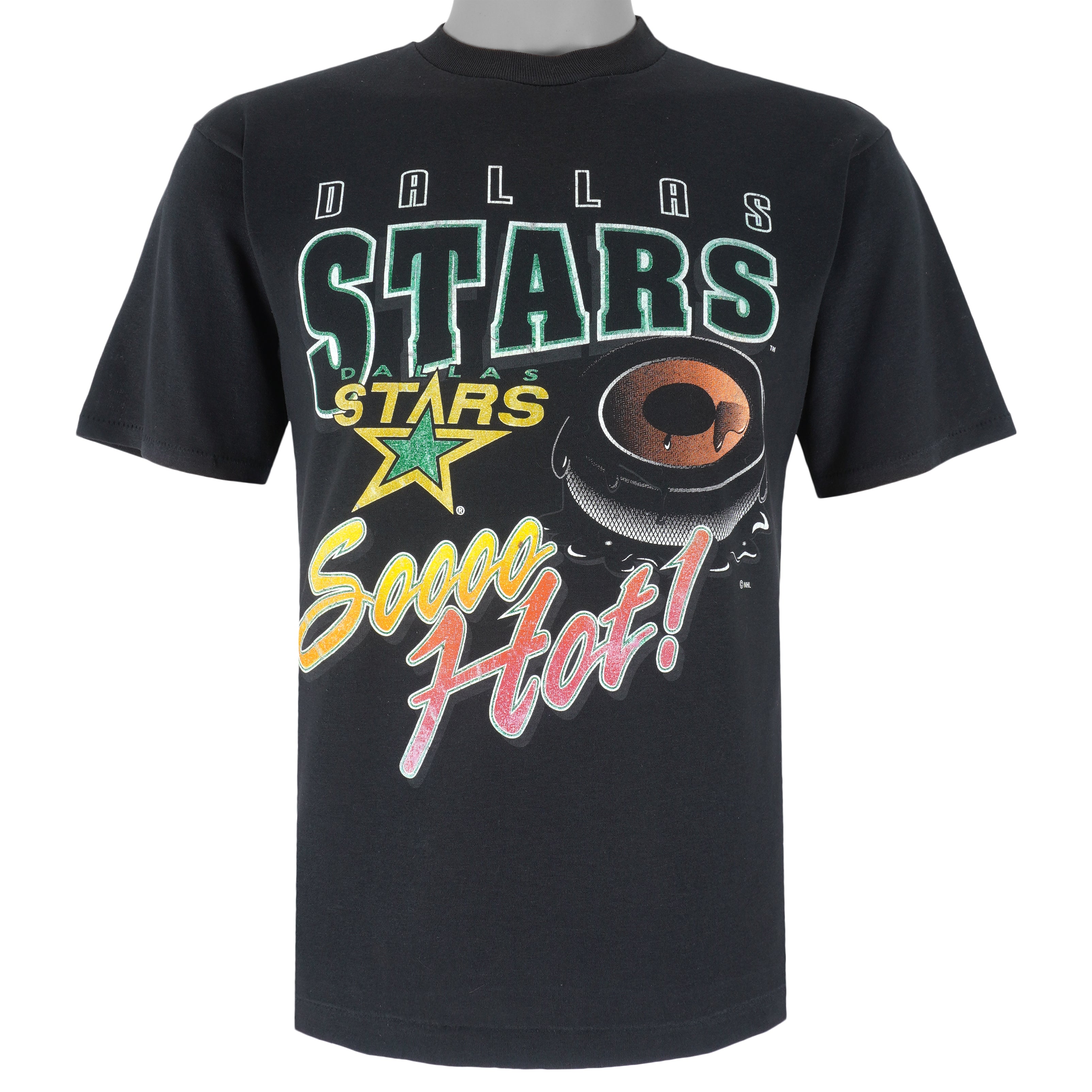 NHL (Scrimmage) - Dallas Stars Soooo Hot Single Stitch T-Shirt 1990s Medium Vintage Retro Hockey