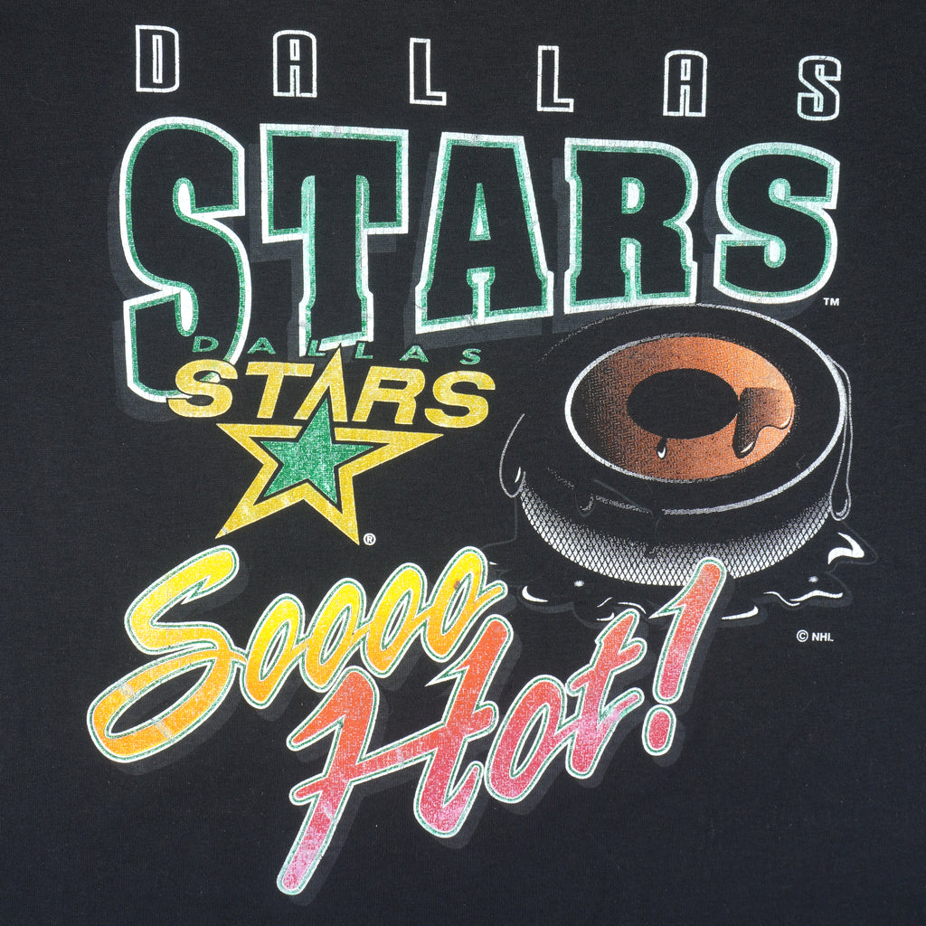NHL (Scrimmage) - Dallas Stars Soooo Hot Single Stitch T-Shirt 1990s Medium Vintage Retro Hockey