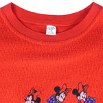 Disney - Minnie Walt Disney World Crew Neck Sweatshirt 1990s Medium Vintage Retro