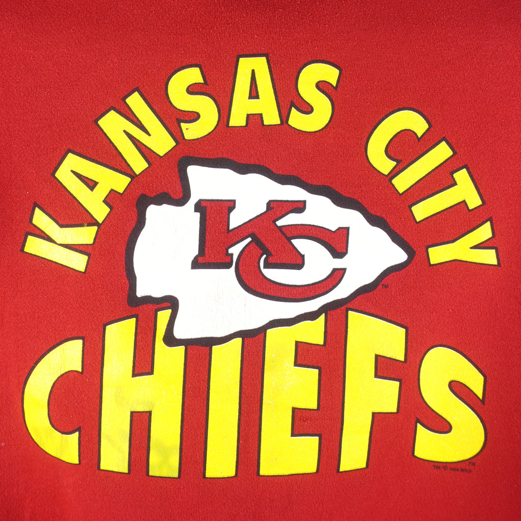 NFL (Sport) - Kansas City Chiefs Crew Neck Sweatshirt 1992 Large Vintage Retro Football