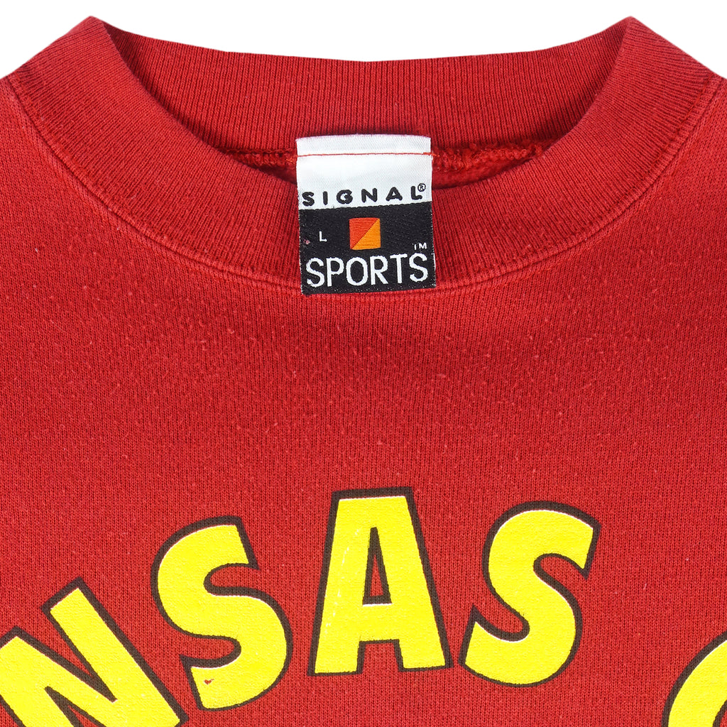 NFL (Sport) - Kansas City Chiefs Crew Neck Sweatshirt 1992 Large Vintage Retro Football
