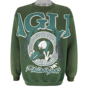 NFL - Philadelphia Eagles Big Spell-Out Crew Neck Sweatshirt 1990s X-Large Vintage Football