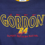 NASCAR (Chase) - Jeff Gordon DuPont Embroidered Crew Neck Sweatshirt 1990s Large Vintage Retro