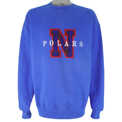 Vintage - N Polars Embroidered Crew Neck Sweatshirt 1990s X-Large