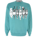 Vintage (Hanes) - Cats Two Side Crew Neck Sweatshirt 1986 X-Large Vintage Retro