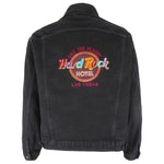Vintage - Hard Rock Cafe Las Vegas Embroidered Denim Jacket 1990s Large