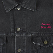 Vintage - Hard Rock Cafe Las Vegas Embroidered Denim Jacket 1990s Large Vintage Retro