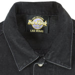 Vintage - Hard Rock Cafe Las Vegas Embroidered Denim Jacket 1990s Large Vintage Retro