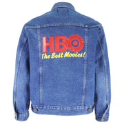 Vintage - HBO The Best Movies Denim Jacket 1990s Medium Vintage Retro