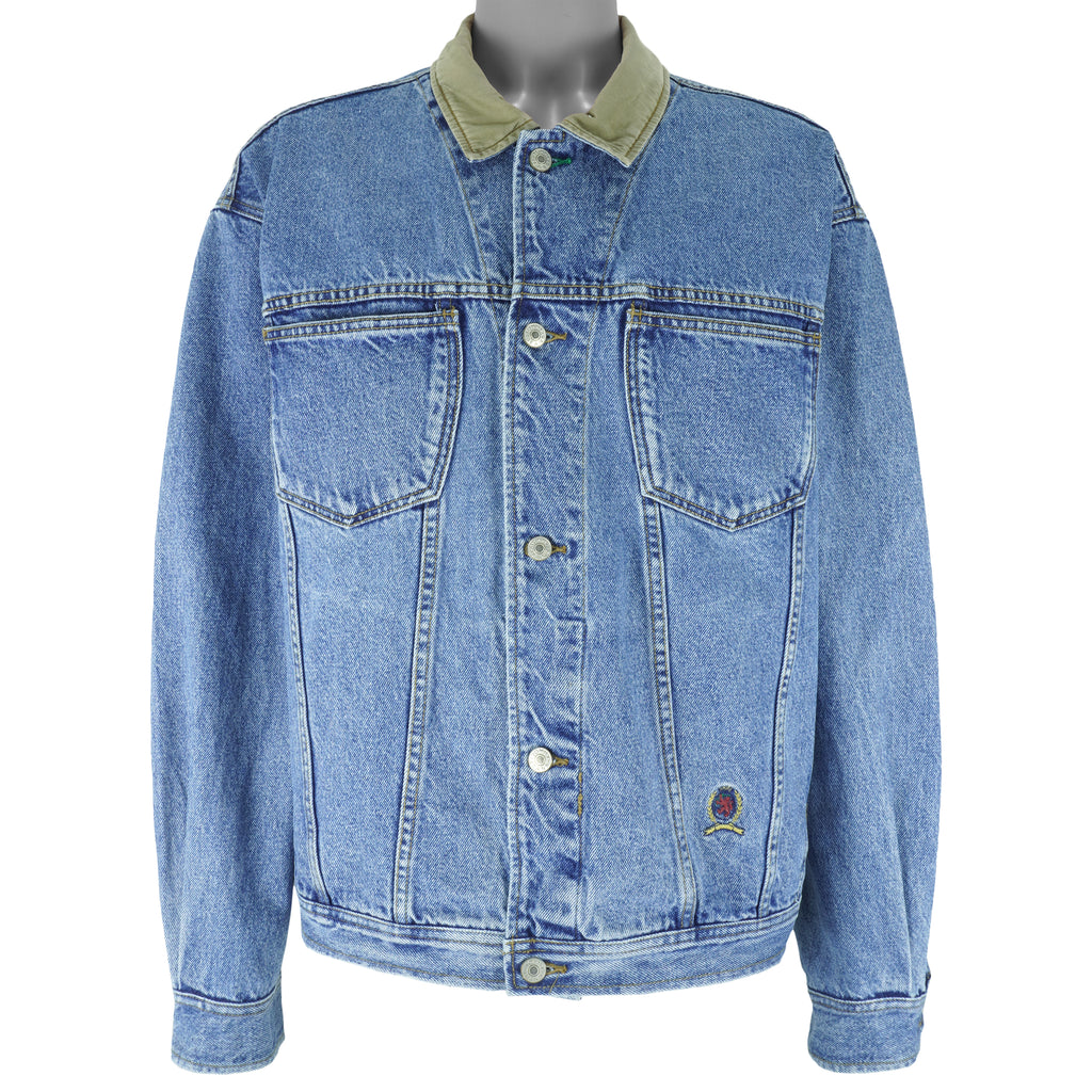 Tommy Hilfiger - Button-Up Denim Jacket 1990s X-Large Vintage Retro