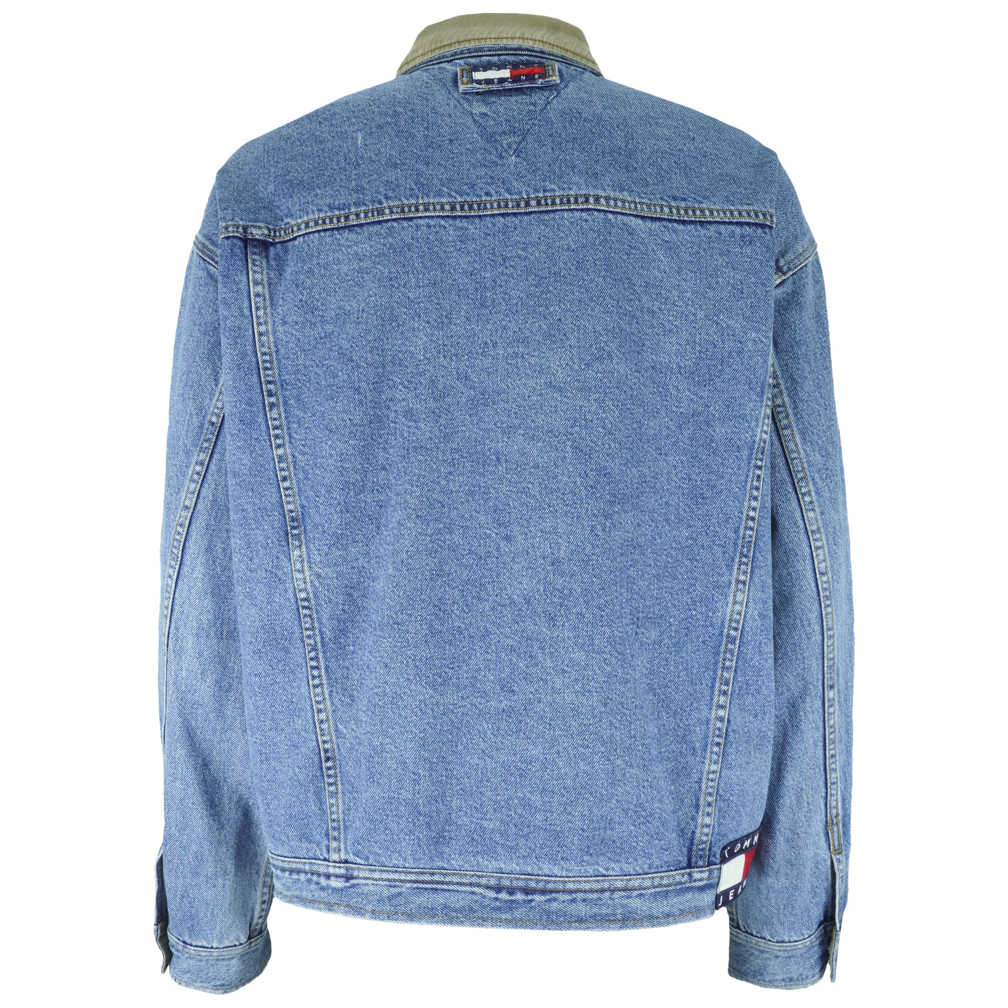 Tommy Hilfiger - Button-Up Denim Jacket 1990s X-Large Vintage Retro