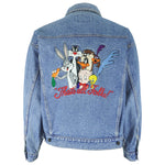 Looney Tunes - That's All Folks Embroidered Denim Jacket 1990s Medium